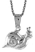 Sterling Silver Snail Charm, Made in Italy. almost 7/16