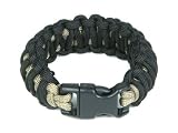 Mil-Spec Cords King Cobra Paracord Bracelet - Black / Coyote - 7
