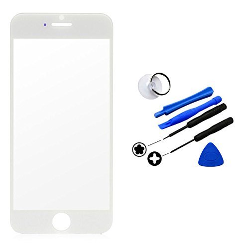 White Front Screen Glass Lens Repair Replacement for Apple Iphone 6 plus 