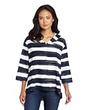 Calvin Klein Performance Women's Chalk Printed Stripe Poncho