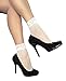 Sock Snob - 2 Pack Womens Fishnet Ankle Socks with Lace -5-9 Us