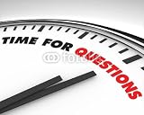 Wallmonkeys Peel and Stick Wall Decals - Time for Questions - Clock - Removable Graphic