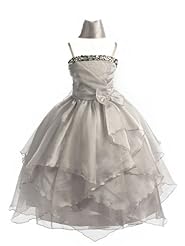 Organza Lace-Up Asymmetric Sequined Ankle Length Pageant Dress  With a Sash 