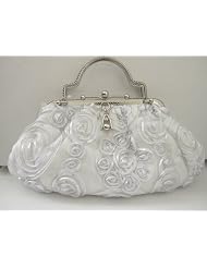 6356 Satin Handmade Evening Handbag Purse Clutch Bag Prom Wedding Handbag by Melissa Design