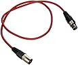 SEISMIC AUDIO - SAXLX-3 - 3' Red XLR Male to XLR Female Patch Cable - Balanced - 3 Foot Patch Cord