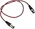 SEISMIC AUDIO - SAXLX-3 - 3' Red XLR Male to XLR Female Patch Cable - Balanced - 3 Foot Patch Cord