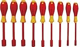 Insulated Nut Driver Set, 1000V, Rnd, 9 Pc by Wiha