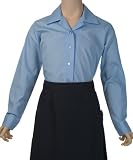 French Toast Long Sleeve Blouse with Point Collar