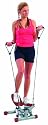 Christopeit 98622 Sport Stepper Twist and Step Pro, Silber Orange, 45 x 27 x 45 cm