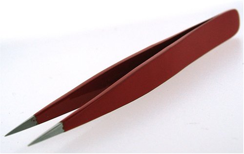 3 MINI TWEEZERS SHARP Color RED