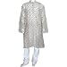 Woven Kurta Pajama Silk and Cotton Blend Long Loose Shirt and Trousers Expert Hand Stitch Size 2X-Large Chest :50 inches (pgkp009b)