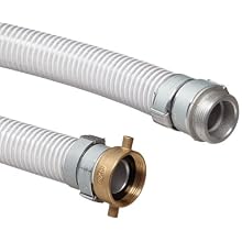 Goodyear EP Nutriflo Clear PVC Food Hose Assembly, Aluminum NPSH Male x Female Couplings