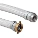 Goodyear EP Nutriflo Clear PVC Food Hose Assembly, Aluminum NPSH Male x Female Couplings