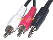 RiteAV - 3.5mm to Stereo RCA Male Cable - 6 ft.