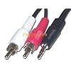 Arista 18-3190 3.5mm Male to 2 RCA Male Cable