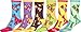 Sakkas Women's Fun Colorful Design Poly Blend Crew Socks Assorted 6-Pack