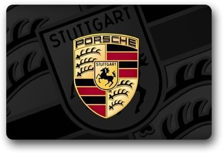CoolYoYo Porsche Decorative Pattern Custom Doormat Design Non-woven Fabric Multifuntional Doormat Indoor or Outdoor Use Size 23.6''*15.7''