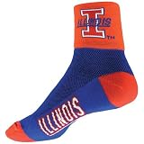 Sock Guy Illinois Fighting Illini Quarter Socks