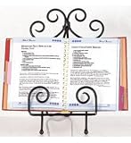 Scroll Cookbook Holder - Black