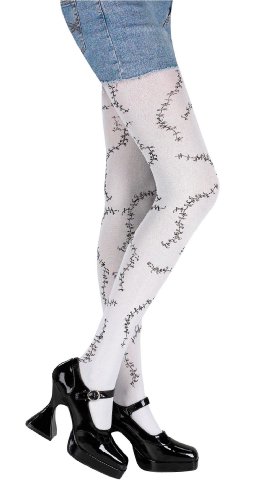 Disguise - Stitched White Pantyhose