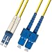 65M Singlemode Duplex Fiber Optic Cable (9/125) - LC to SC
