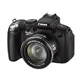 Canon PowerShot SX1 IS Digital Camera - Black (10MP, 20x Optical Zoom) 2.8 inch LCD