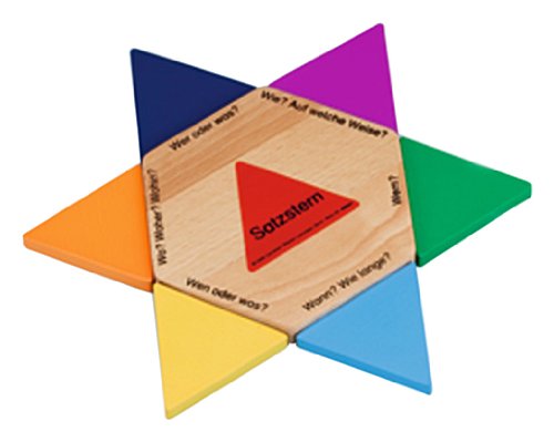 Deutsch plus - Lehrmittel Grundschule - Satzstern: 1.-5. Schuljahr - Satzstern aus lackiertem und bemaltem Holz
