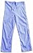 Adult Tie Cord Waist Hospital Scrubs with Rear Pocket Light Blue