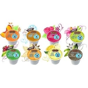 The Coffee Mix Cool 8 Keurig K-cups ICED TEA Sampler Guaranteed 8 Different ICED TEAS including 2 discontinues flavors - Sweert Berry Lime and Tropical Breeze