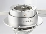 NRG Innovations (SRK-250S) Quick Release Kit Gen 2.5 Steering Wheel Hubs - Silver/Silver Ring