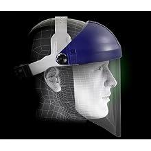 3M Ratchet Headgear H8A, Head and Face Protection 82783-00000, with 3M Clear Polycarbonate Faceshield WP96 (Pack of 1)