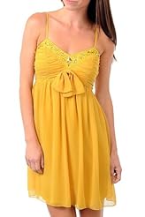 Polyester Babydoll Mini Dress 