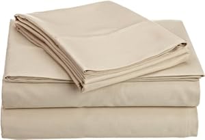 HN International Group Castle Hill 500 Thread Count 100-Percent Egyptian Cotton Sateen Stripe Sheet Set