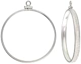 41H 10tWJsL. SL160  Sterling Silver Screw Top Coin Bezel, for the Nickel  21.0 mm Coin