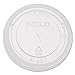 Solo Foodservice Pete Straw Slot Lid for 12 oz. Plastic Cold Cup, Clear, Case of 10
