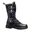 MENS Gothic Boots Combat Boot Style Calf Boot Buckles Steel Plate Panels