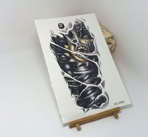 Lehang8899 Waterproof 3D Robot Tatoo Men Temporary Arm Tattoos Stickers Removable Nontoxic