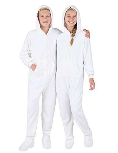 Footed Pajamas - In The Clouds Kids Hoodie Chenille