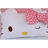 Hello Kitty Face Soft Pillowcase Pink