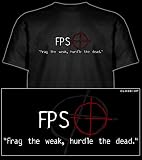 Jinx - T-Shirt Gamer - Frag the weak, hurdle the dead - Noir - Large