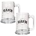San Francisco Giants MLB 2pc 15oz Glass Tankard Set- Primary Logo by Great American Products