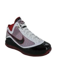 Shoes: Nike Mens NIKE AIR MAX LEBRON VII BASKETBALL SHOES 16 (WHITE/BLACK/VARSITY RED)