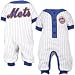 Majestic New York Mets Infant Royal Blue Pinstripe Coveralls