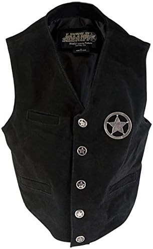 Child's Leather Sheriff's Vest (Size: Small 4-6)