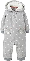 Carter's Baby Girls' Print Fleece Pram (Baby) - Heather