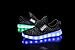 SLEVEL Breathable LED Light Up Shoes USB Sneakers for Kids Boys Girls(S33ABlack30)