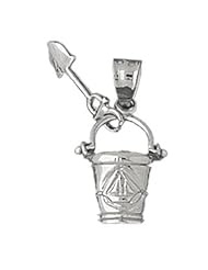 CleverSilvers Sterling Silver Pendant Pail and Shovel