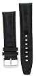 Italian Design Premium Watch Black 24mm Leather Replacement Straps