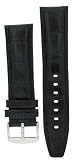 Italian Design Premium Watch Black 22mm Leather Replacement Straps