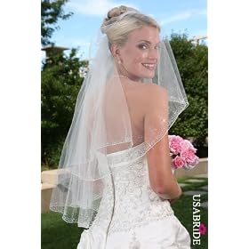 Rhinestone & Crystal Wedding Veil